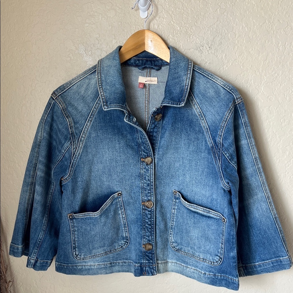 Anthropologie pilcro boxy denim jacket - Picture 2 of 9